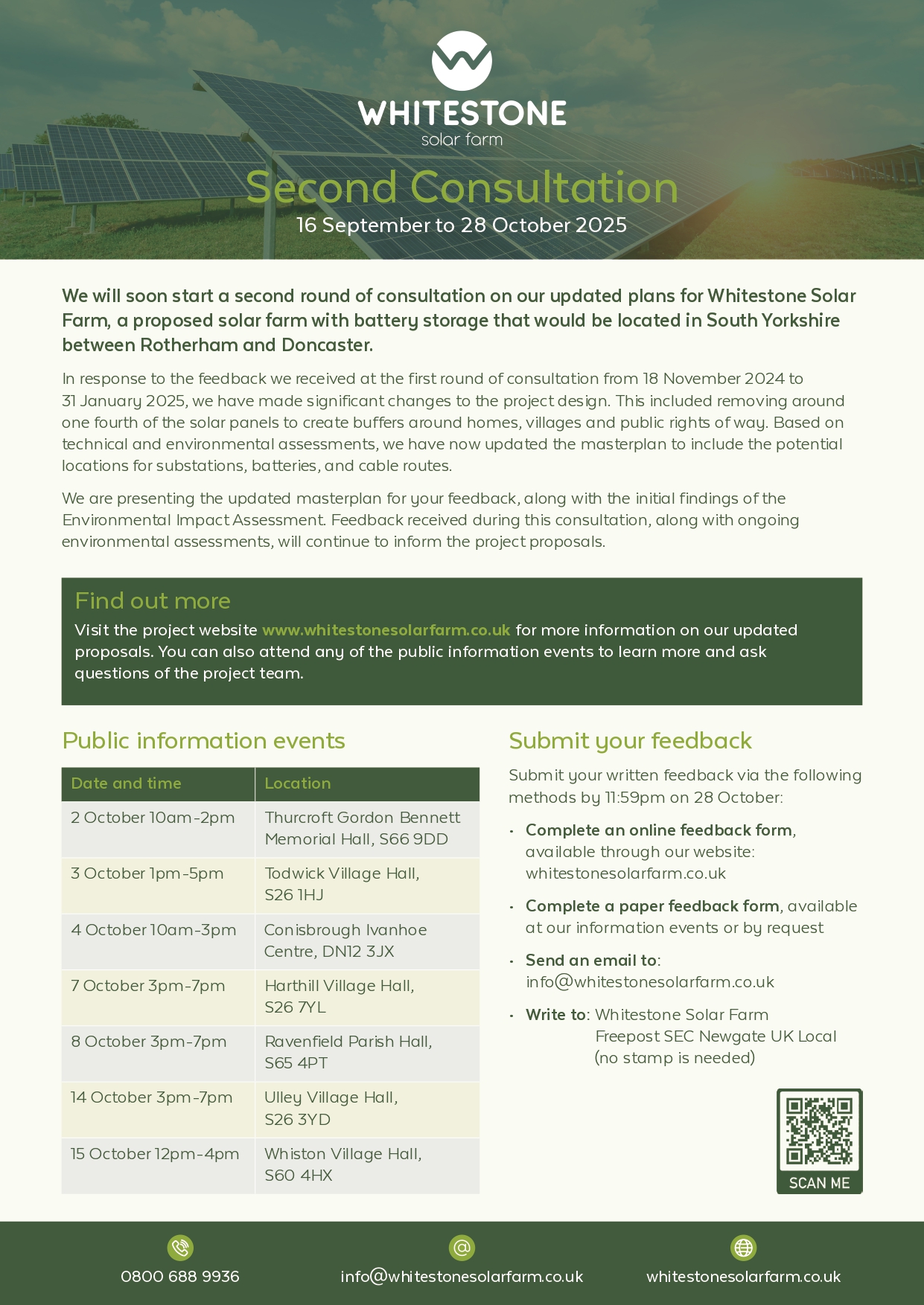 Whitestone Solar Farm - Public Consultation