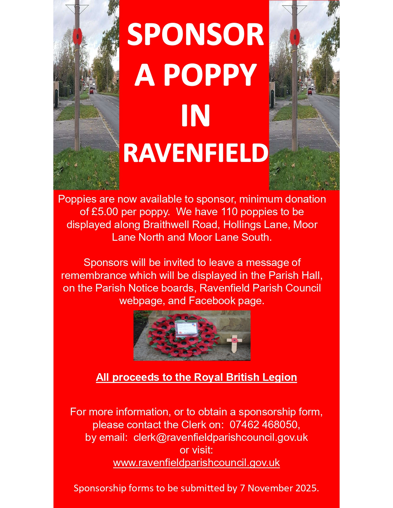 Sponsor a Lamppost Poppy